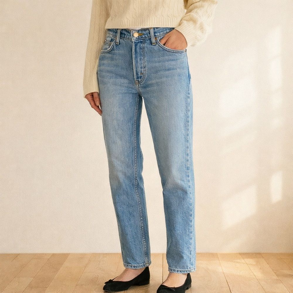 DÔEN Jeans Women’s Size 26 Mid Rise Straight Leg Medium Wash Made USA Denim Doen